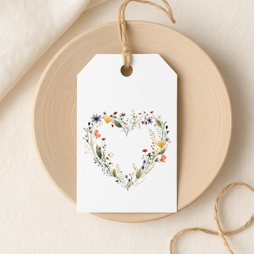 Personalised Wild Flower Wedding Gift Wrap | Wrapping Paper | WRAP0028