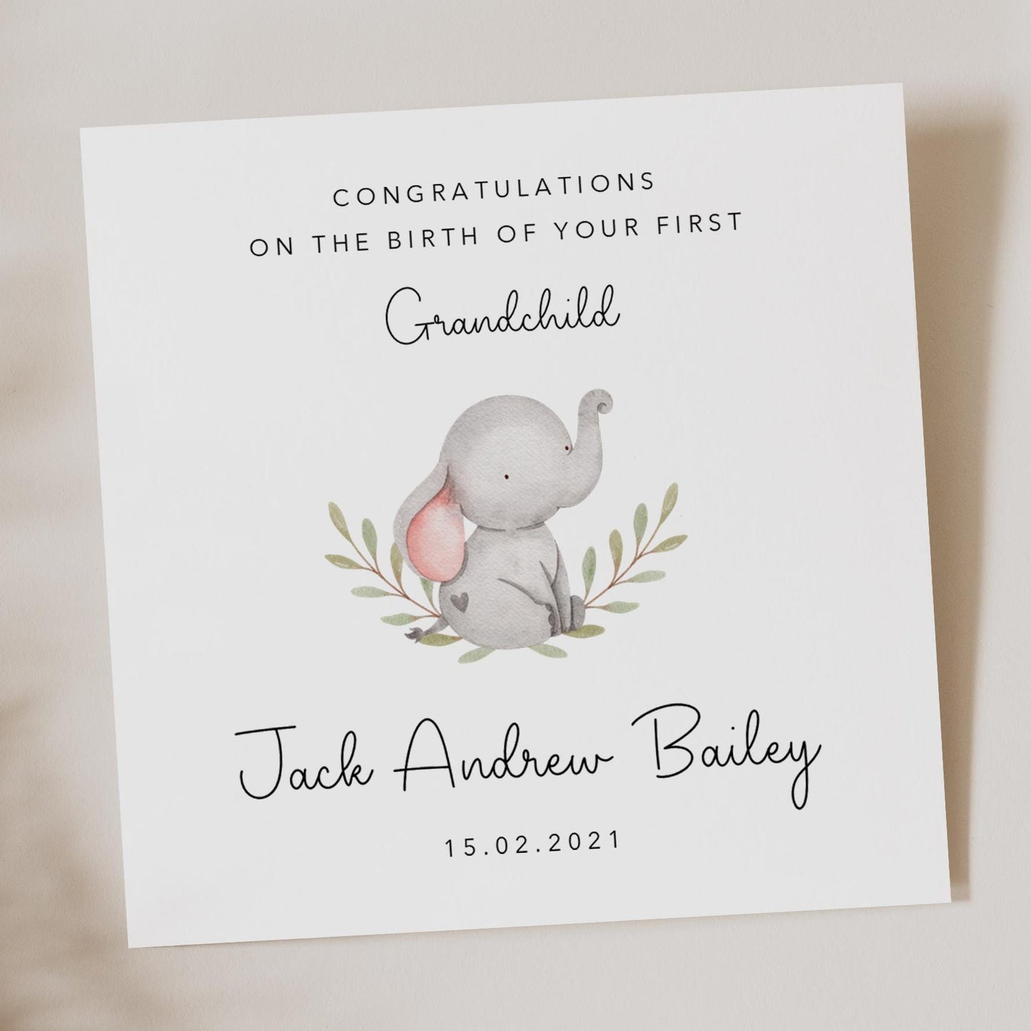 First Grandchild Card - Congratulations on the birth of your first grandchild