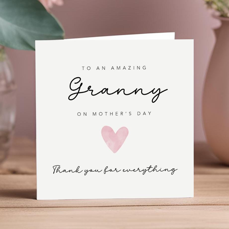 Mothers Day Card for Granny