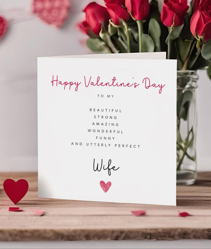 Wife Valentines Card