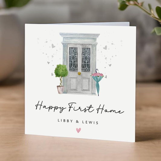 First Home Card - Grey Door