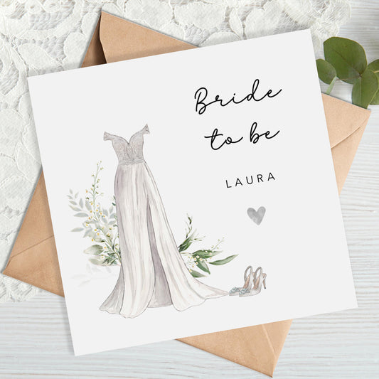 Personalised Bride To Be Card