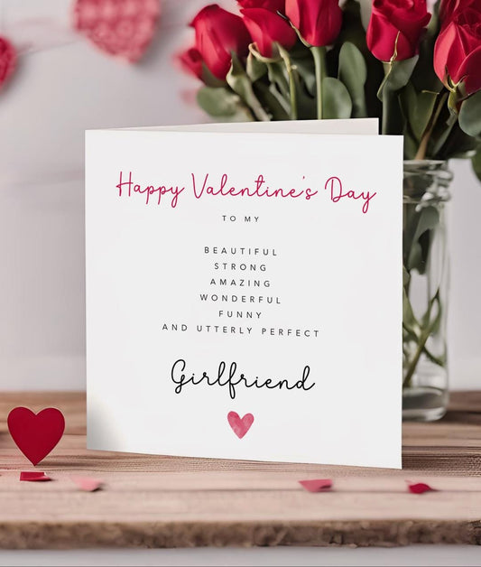 Girlfriend Valentines Card