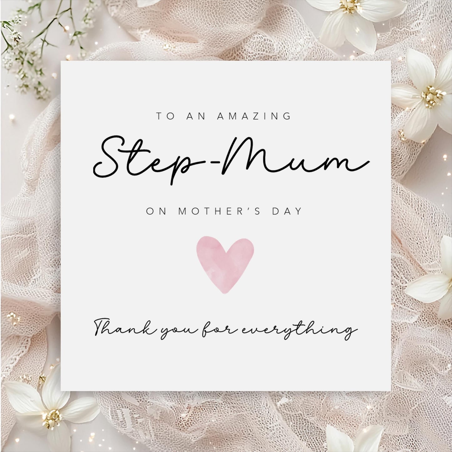 Mothers Day Card for Step-Mum