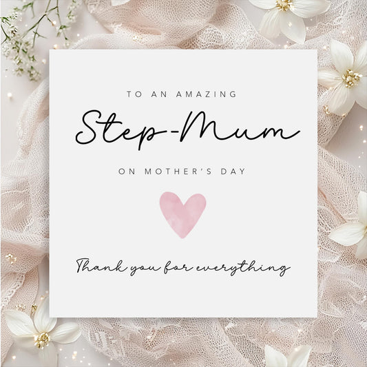 Mothers Day Card for Step-Mum
