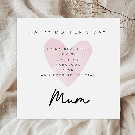 Mothers Day Card for Mum