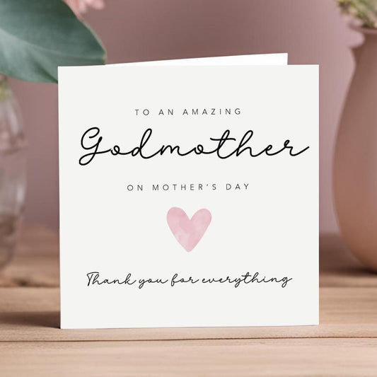 Mothers Day Card for Godmother