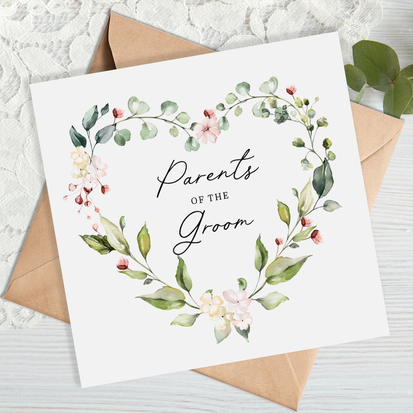 Parents of the Groom Wedding Card