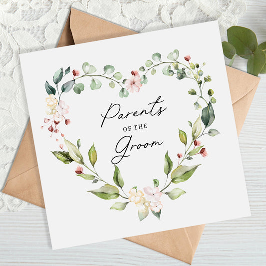 Parents of the Groom Wedding Card