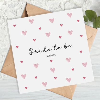 Personalised Bride to Be Card