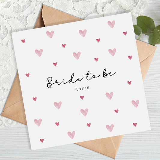 Personalised Bride to Be Card