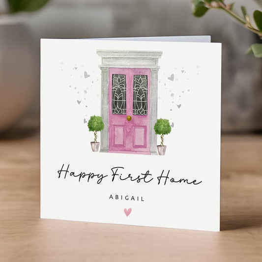 First Home Card - Pink Door