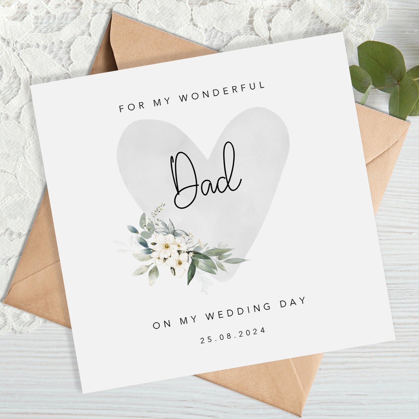 Wedding Day Card for Dad