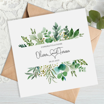 Personalised Greenery Wedding Gift Wrap |  Wrapping Paper |  WRAP0025