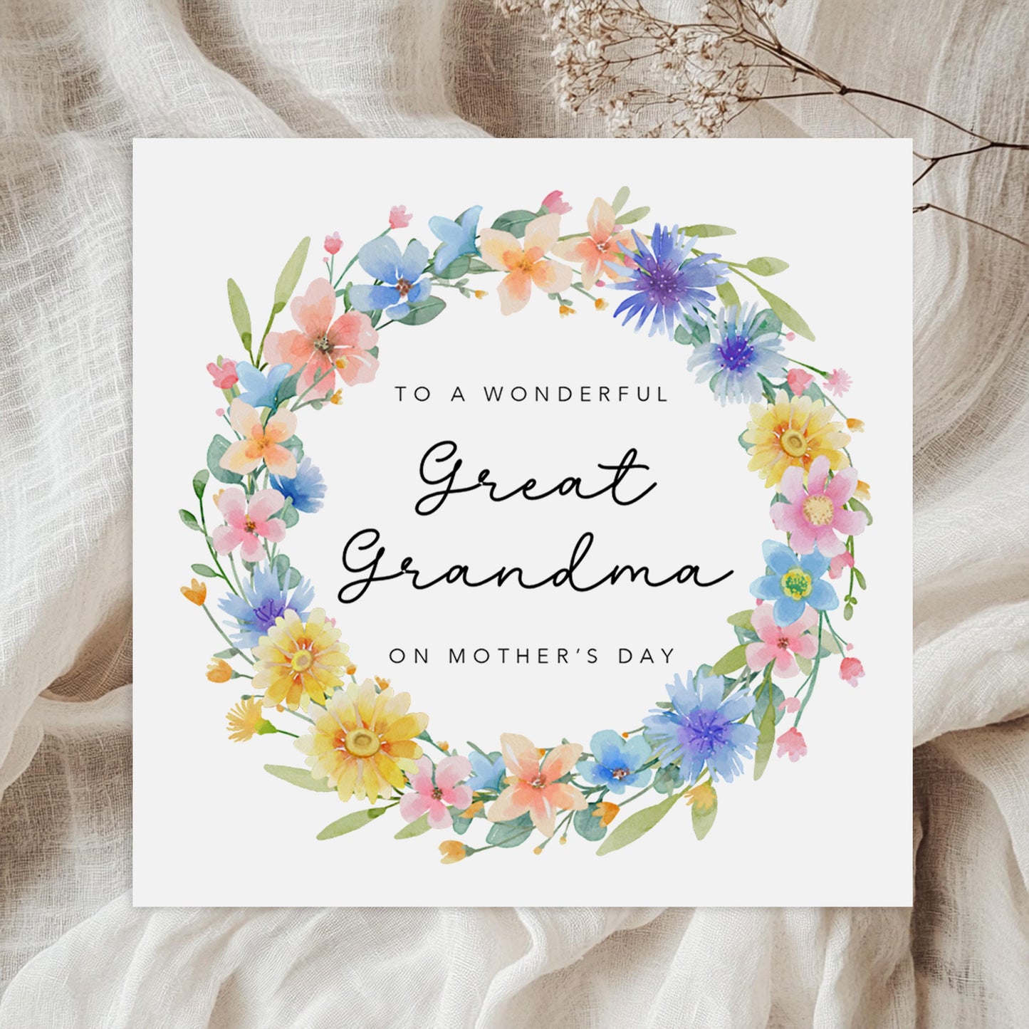Mothers Day Card for Great Grandma
