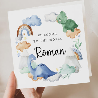 Dinosaurs new Baby Card
