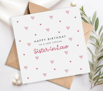 Sister in Law Birthday Card | B99