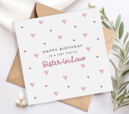 Sister in Law Birthday Card | B99
