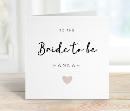 Personalised Bride To Be Card