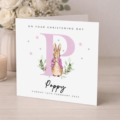 Personalised Pink Christening Gift Wrap | Wrapping Paper | WRAP0013