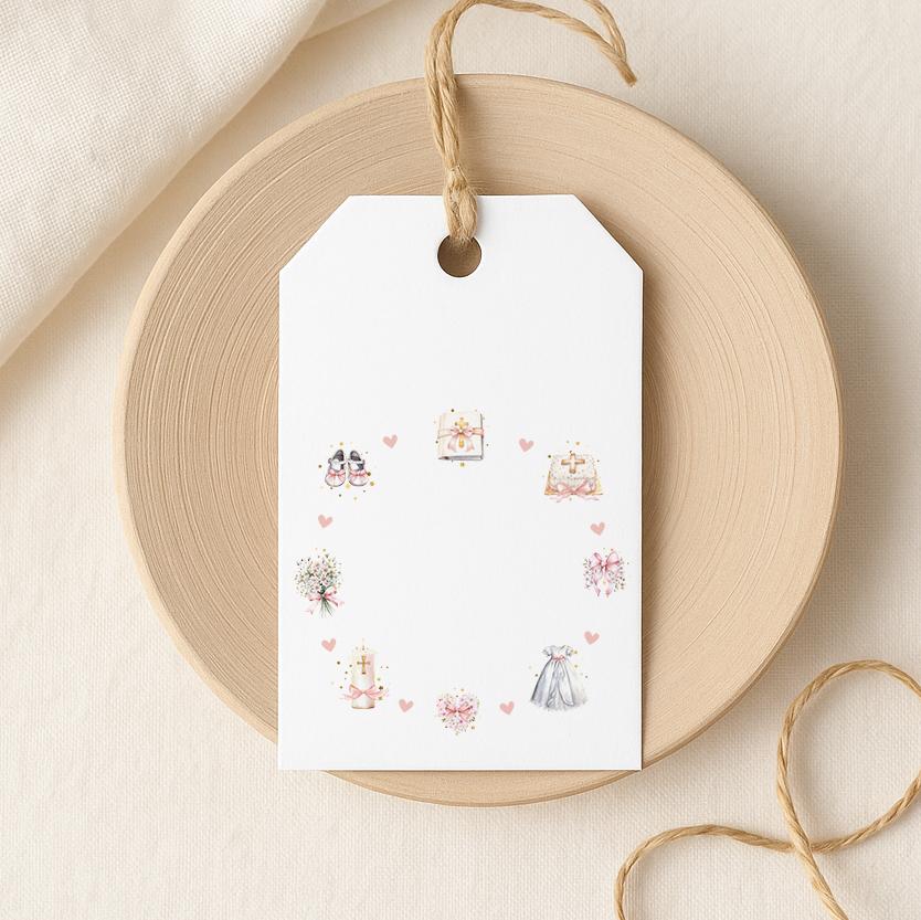 Personalised Pink Christening Gift Wrap |  Wrapping Paper |  WRAP0043