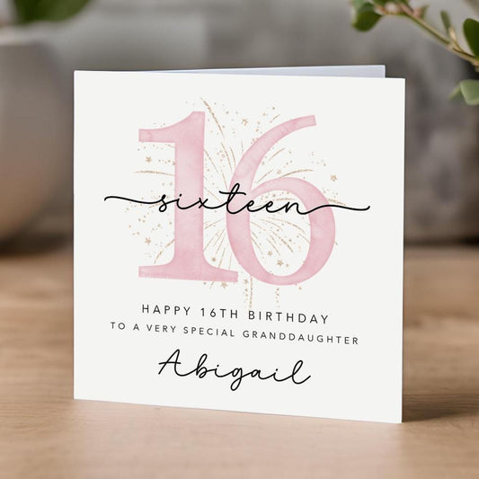 Personalised 16th Birthday Card | B85