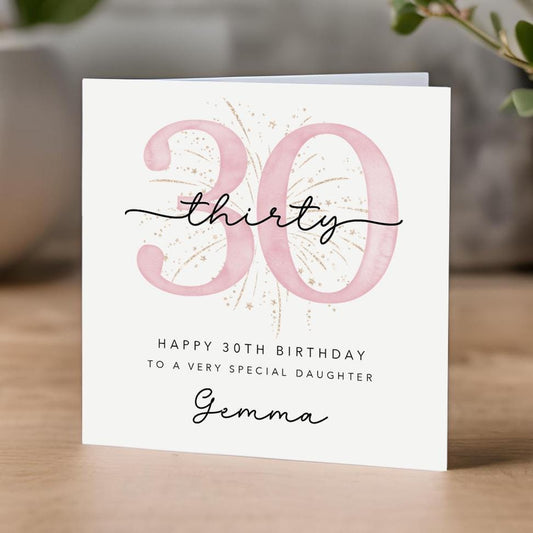 Personalised 30th Birthday Card | B85