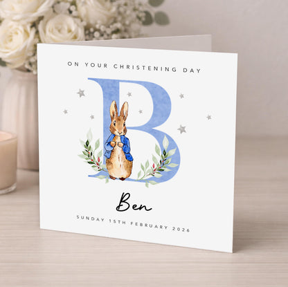 Personalised Blue Christening Gift Wrap | Wrapping Paper | WRAP0012