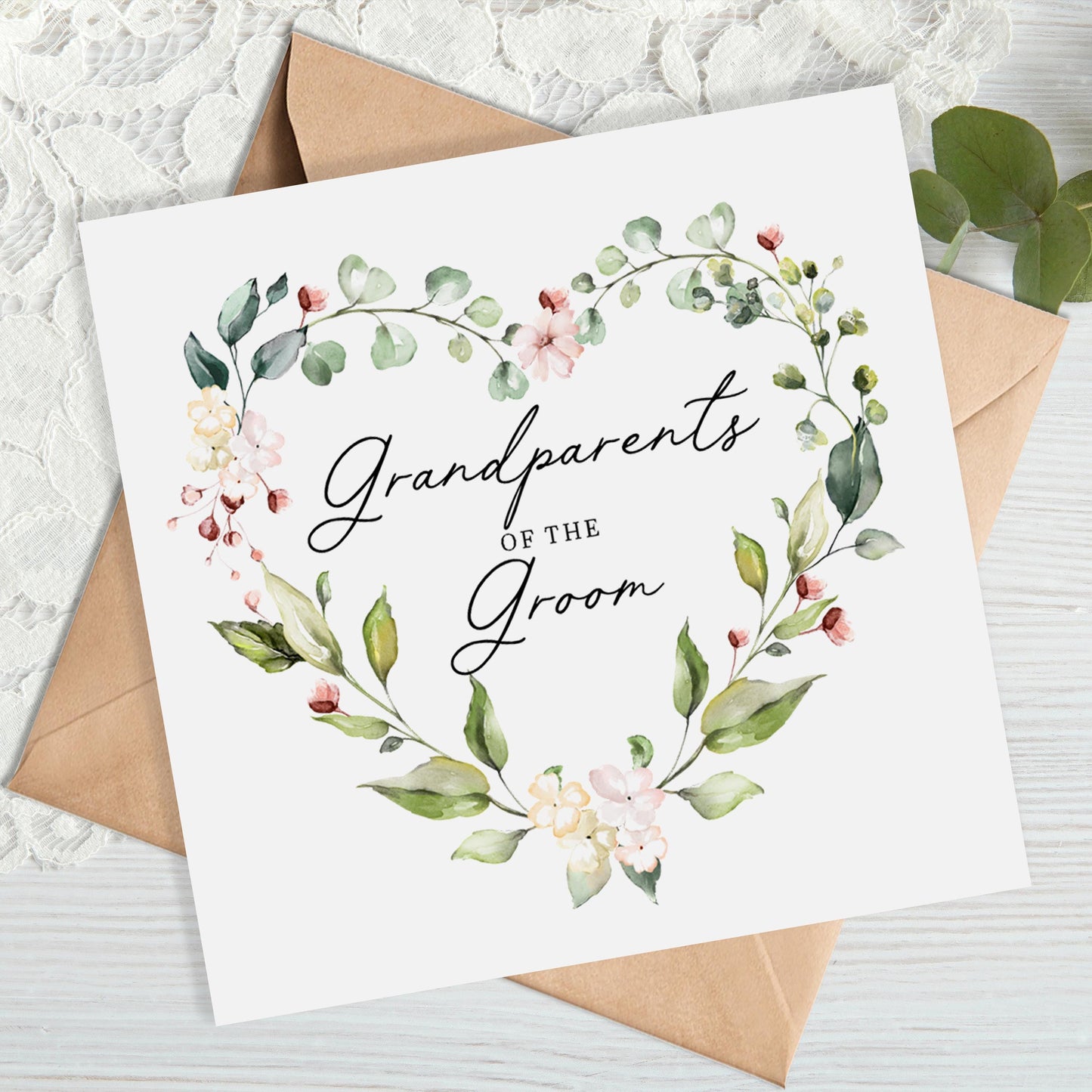 Grandparents of the Groom Wedding Card
