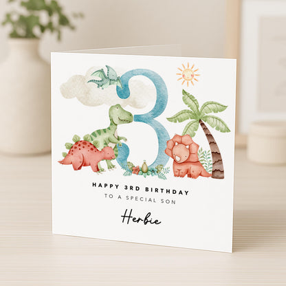 Personalised Dinosaurs Birthday Gift Wrap |  Wrapping Paper | WRAP0022