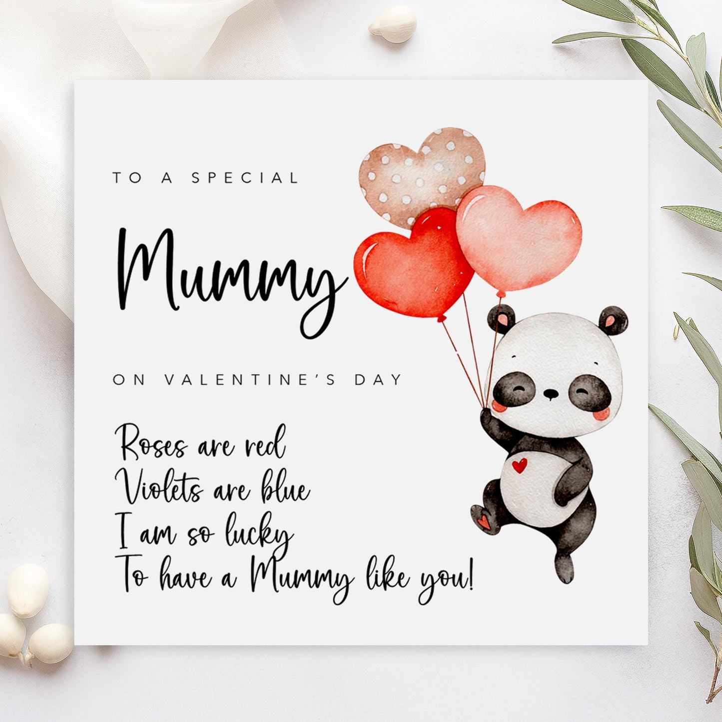 Mummy Valentines Card