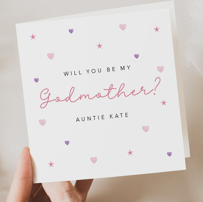 Will you be my Godmother Card