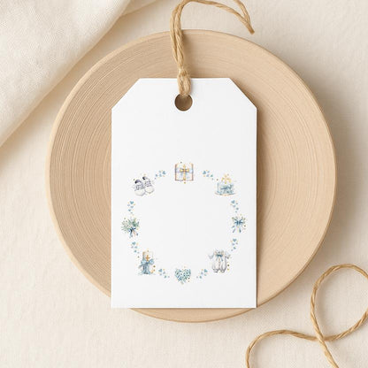 Personalised Blue Christening Gift Wrap | Wrapping Paper | WRAP0042