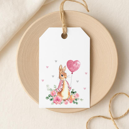Personalised Pink Rabbit Christening Gift Wrap |  Wrapping Paper |  WRAP0044