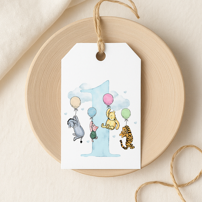 Personalised 1st Birthday Wrapping Paper/Gift Wrap - Blue