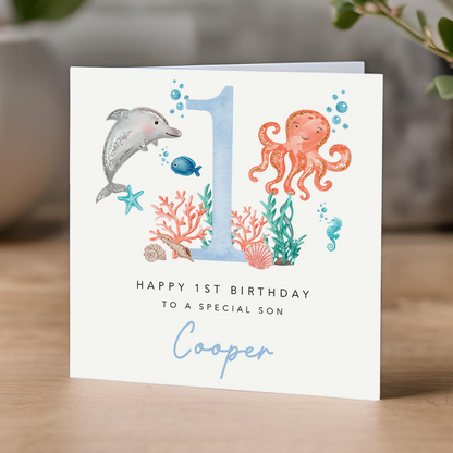 Under the Sea Birthday Card