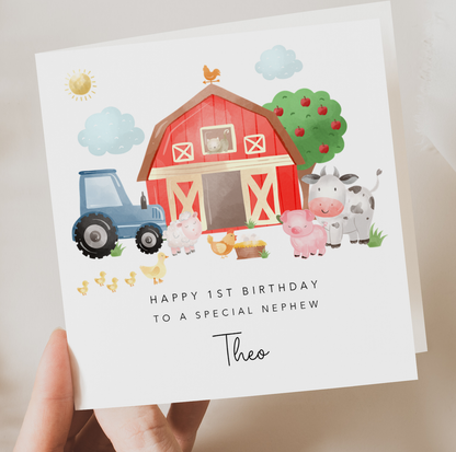 Farmhouse Birthday Card