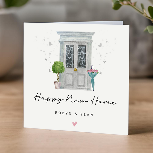 Happy New Home Card- Grey Door