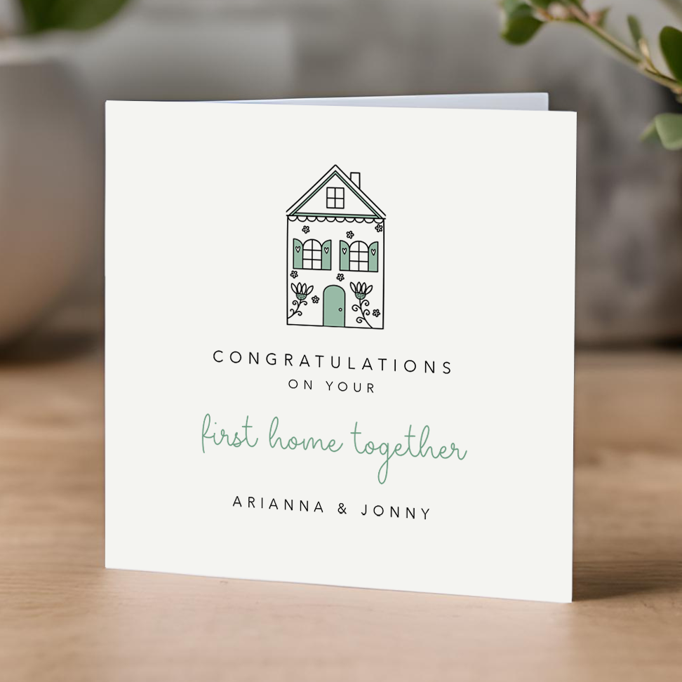 Congratulations on your first home together card