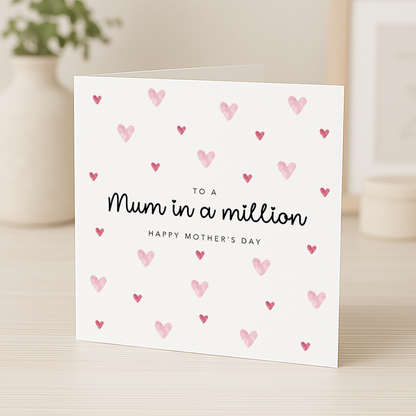 Mum in a Million Mother's Day Card