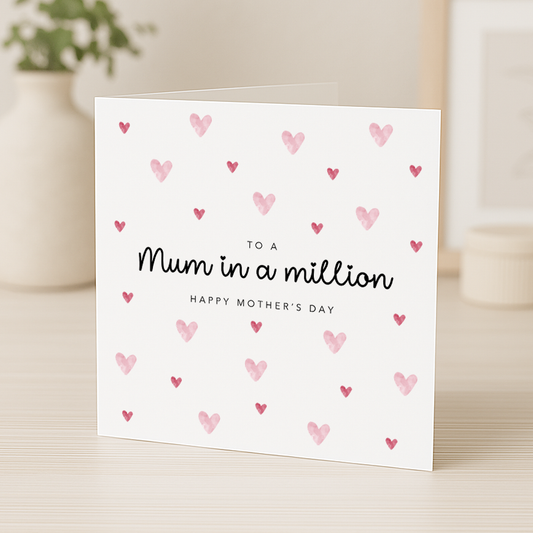 Mum in a Million Mother's Day Card