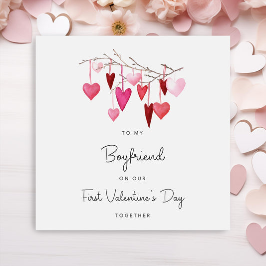 Boyfriend Valentines Card - 1st Valentines Together