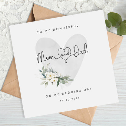 Wedding Card for Mum and Dad