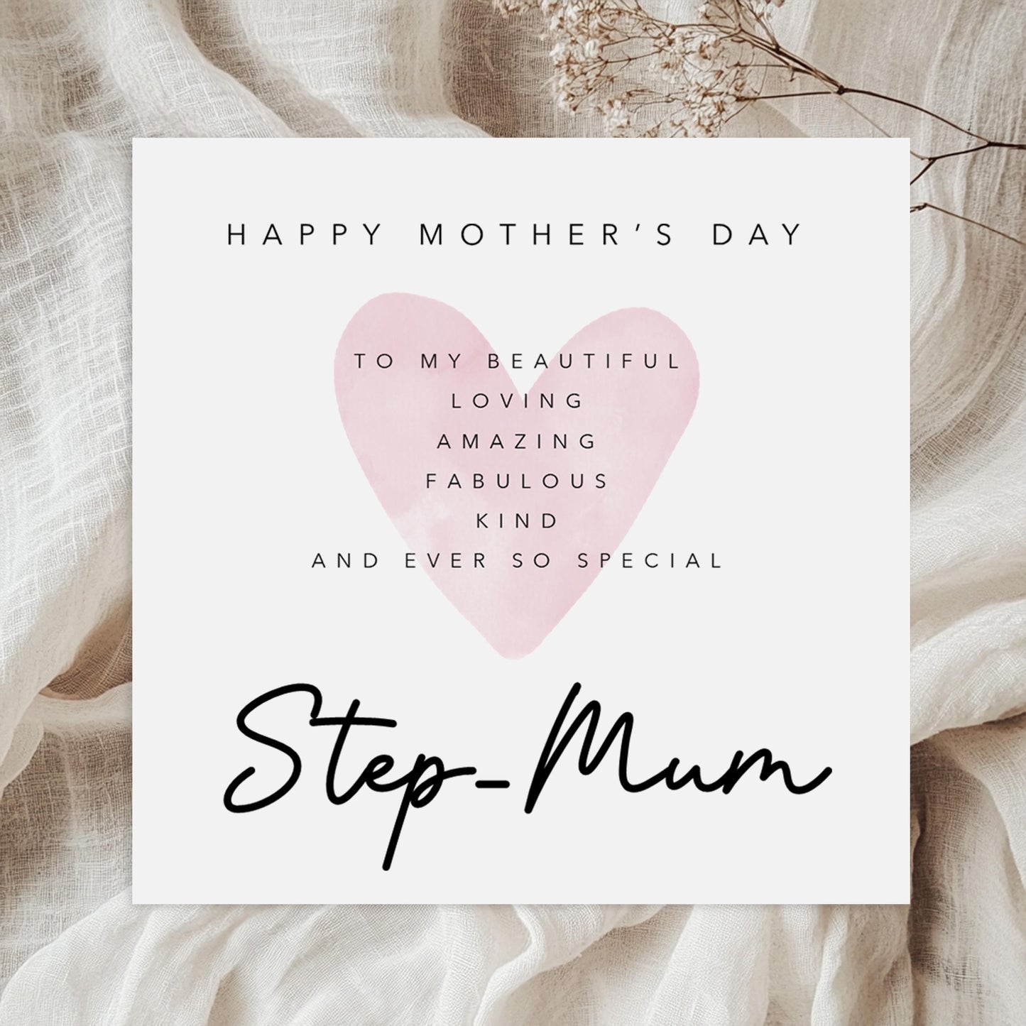 Mothers Day Card for Step-Mum