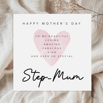 Mothers Day Card for Step-Mum