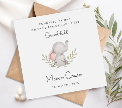 Congratulations on your First Grandchild Card