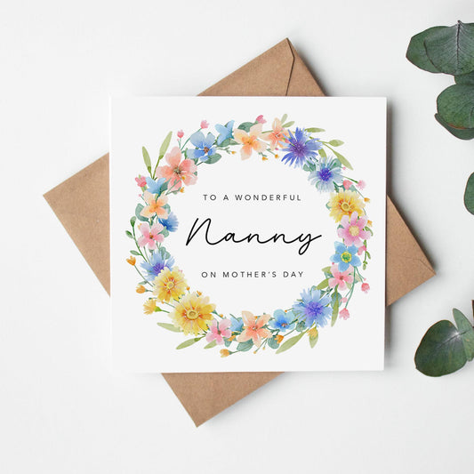 Mothers Day Card for Nanny