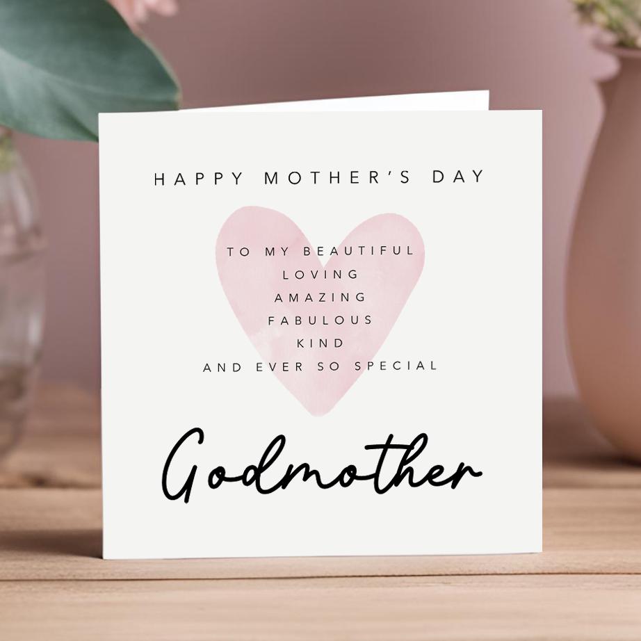 Mothers Day Card for Godmother