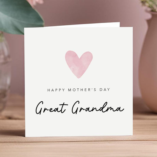 Mothers Day Card for Great Grandma