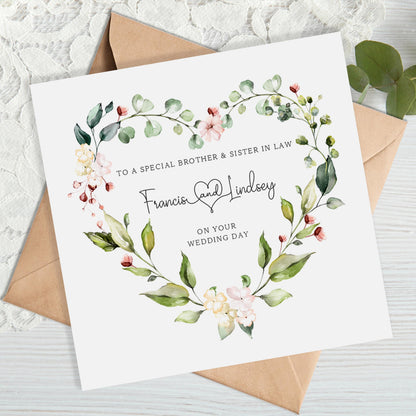 Wedding Card for Brother & Sister in Law